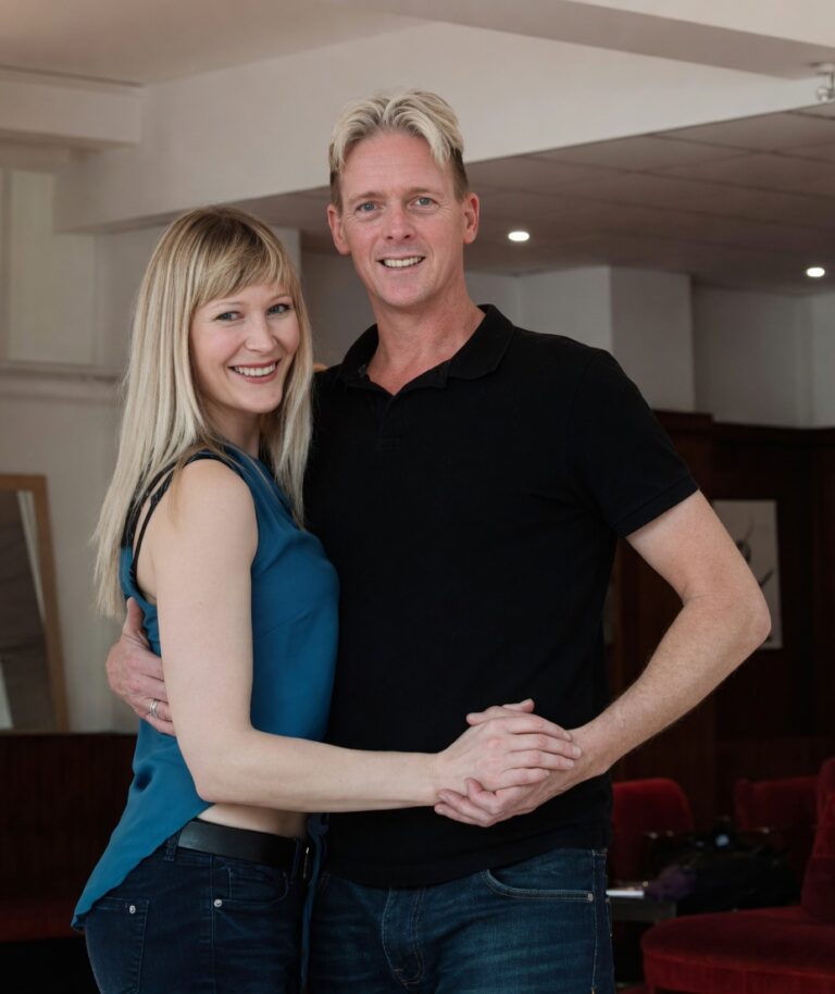 Laucinda dancing with Matthew Cutler